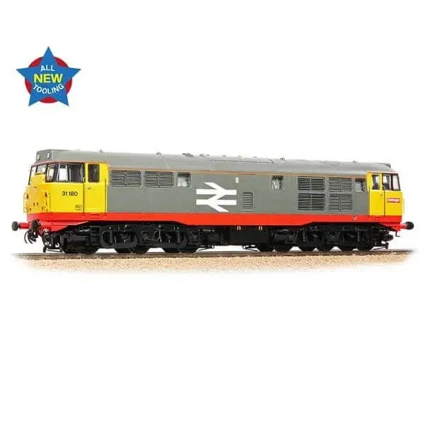 Bachmann Branchline OO Scale Class 31/1 Refurbished 31180 BR Railfreight (Red Stripe)**