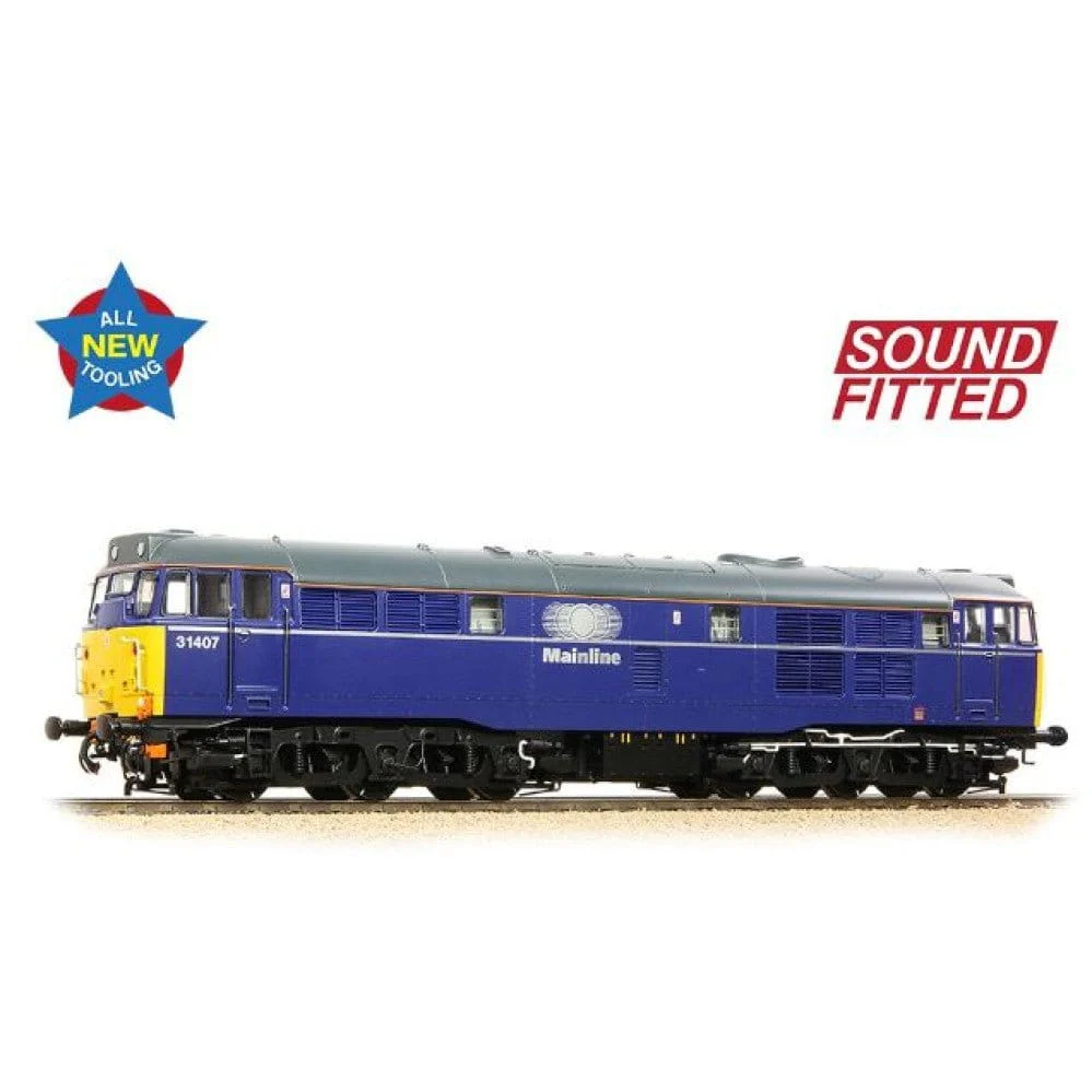 Bachmann Branchline OO Scale Class 31/4 Refurbished 31407 Mainline Freight (DCC & Sound)