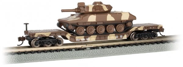 Bachmann N Scale 52ft FlatCar DESERT CAMO