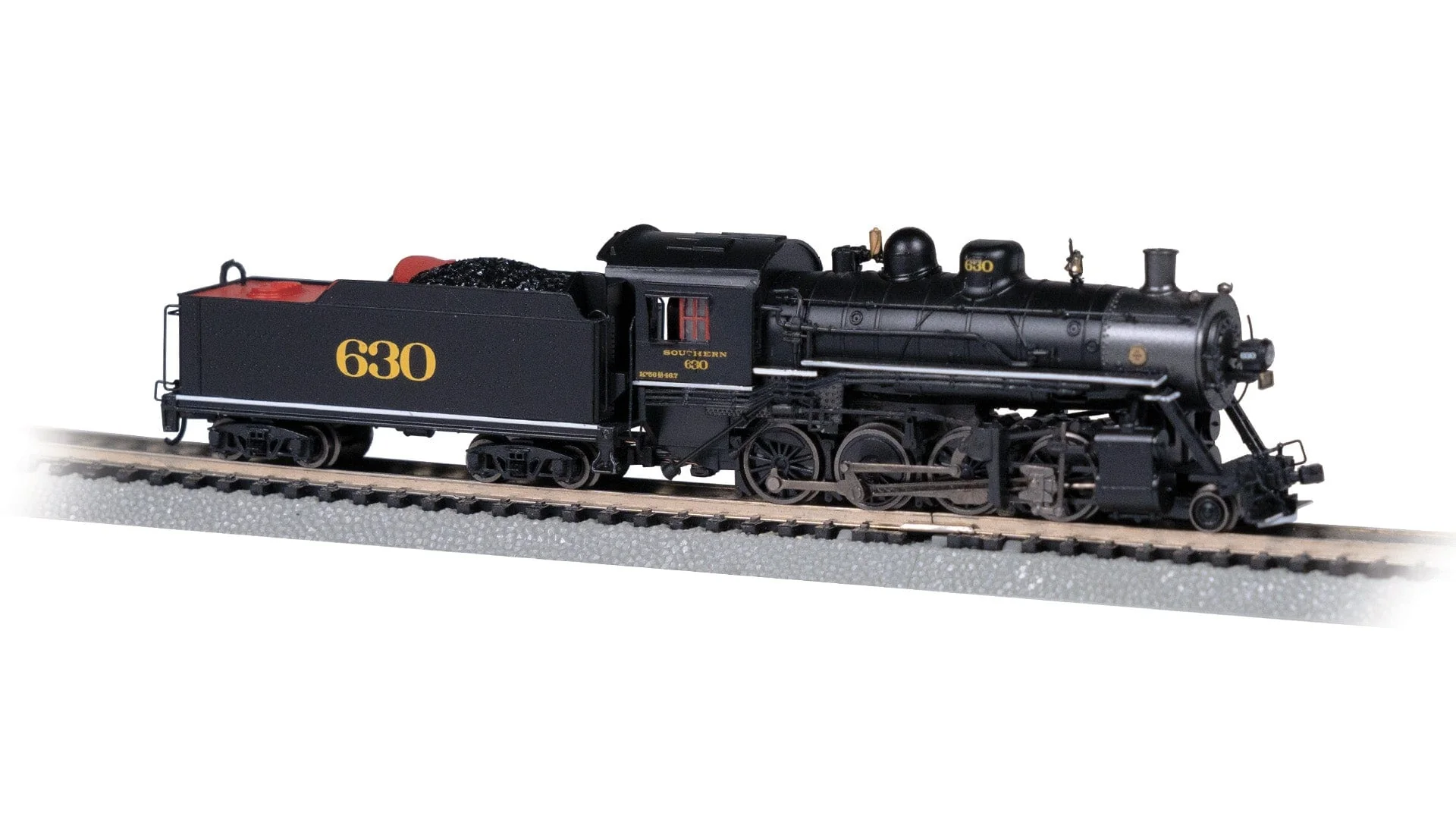 Bachmann N Scale Baldwin 2-8-0 Consolidation - Southern Rail #630 DCC & Sound Fitted [51357]