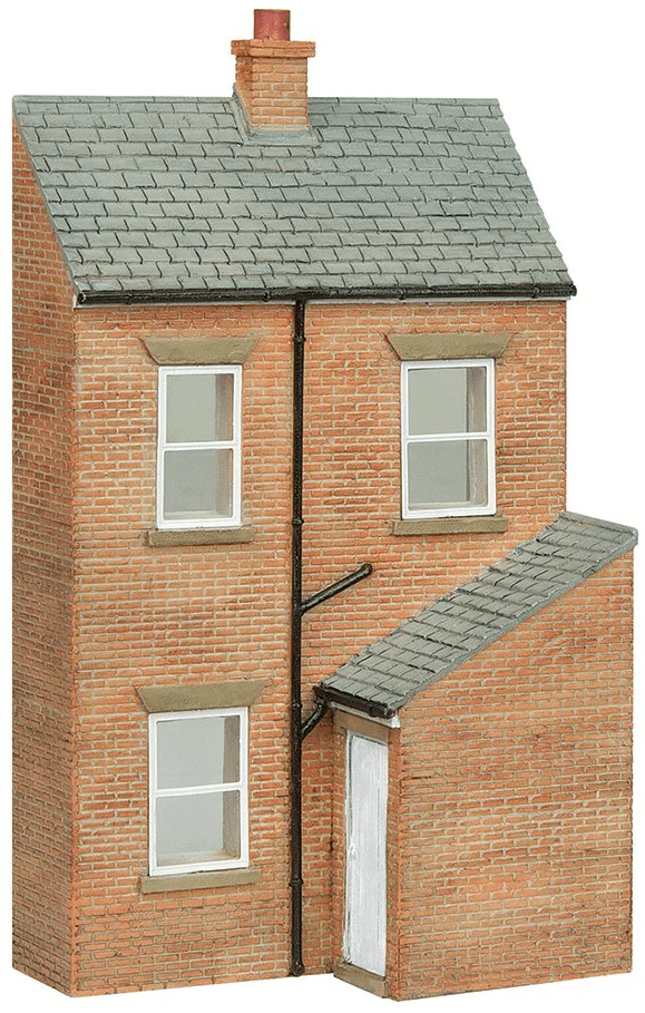 Bachmann Scenecraft 44-0216W OO Scale Low Relief Rear of Terrace, Right Hand Door White