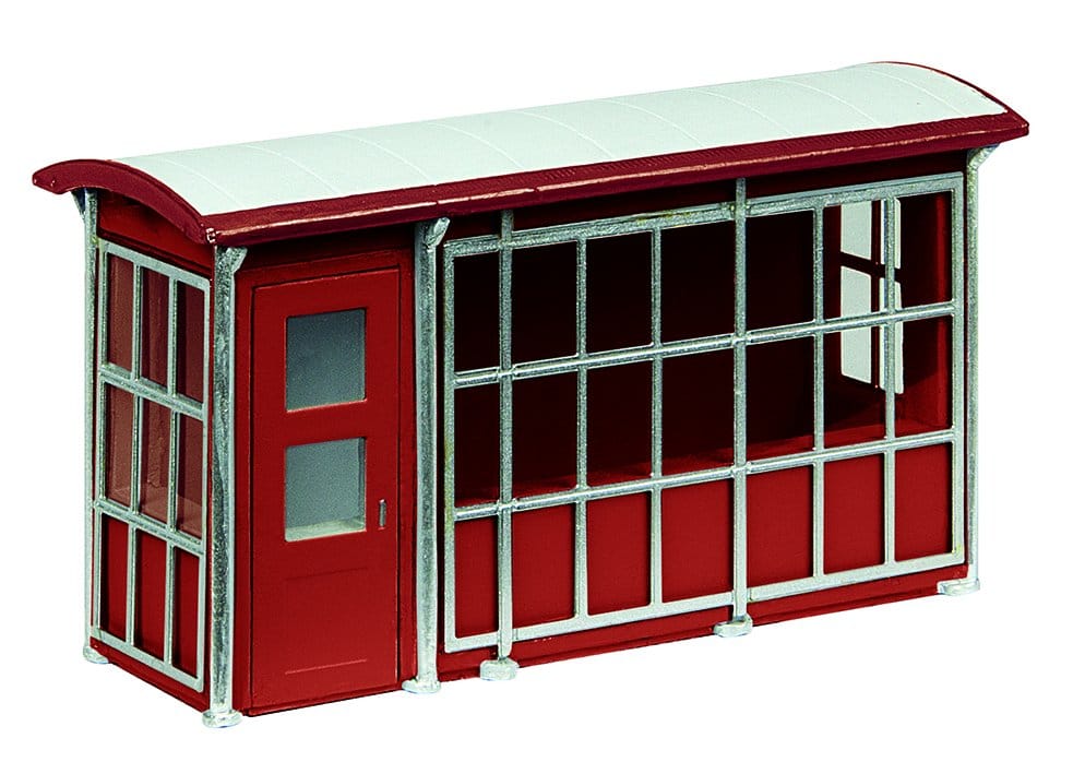 Bachmann Scenecraft OO Scale Metal Platform Shelter - Red