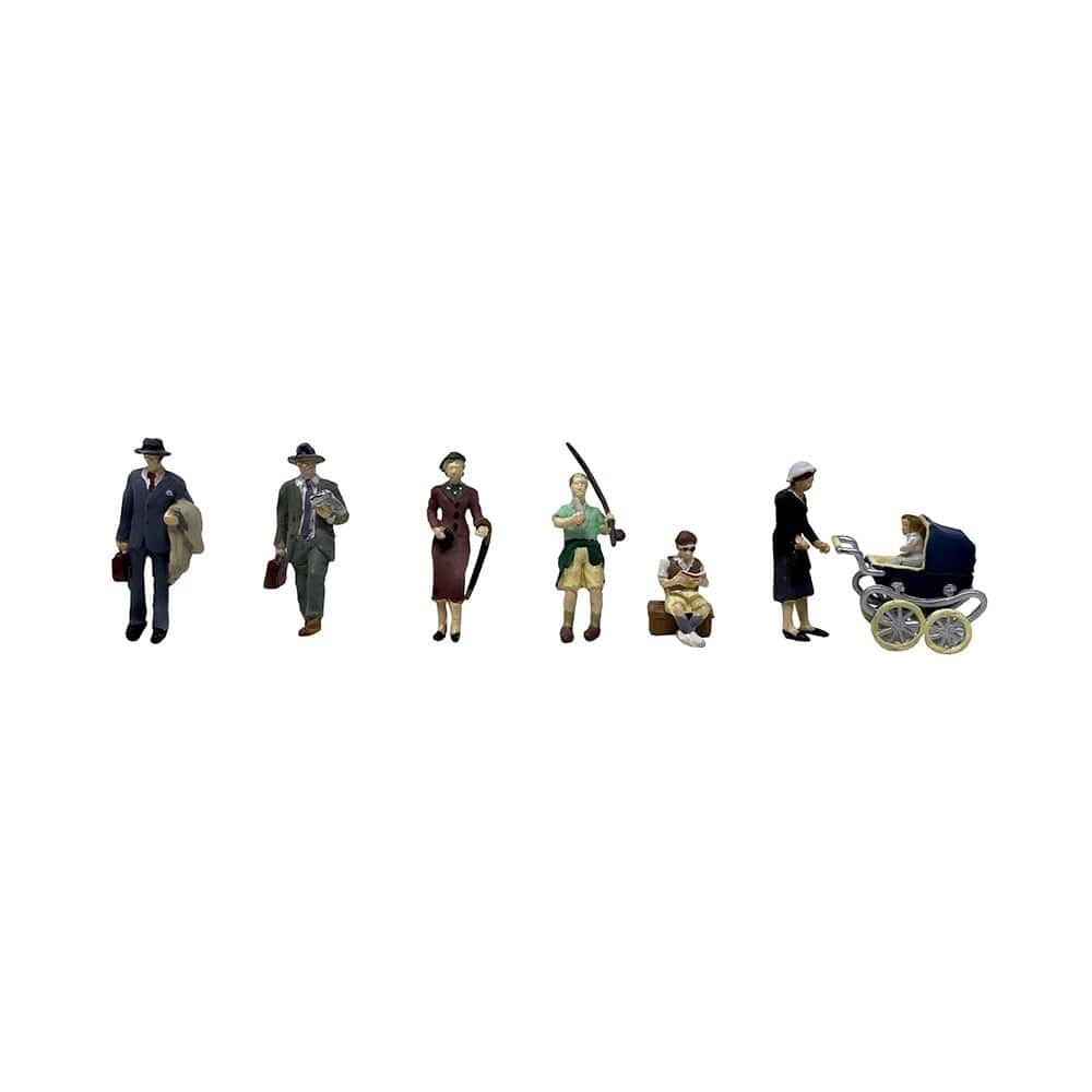 Bachmann Scenecraft OO Scale Post-War Era Figures Set B