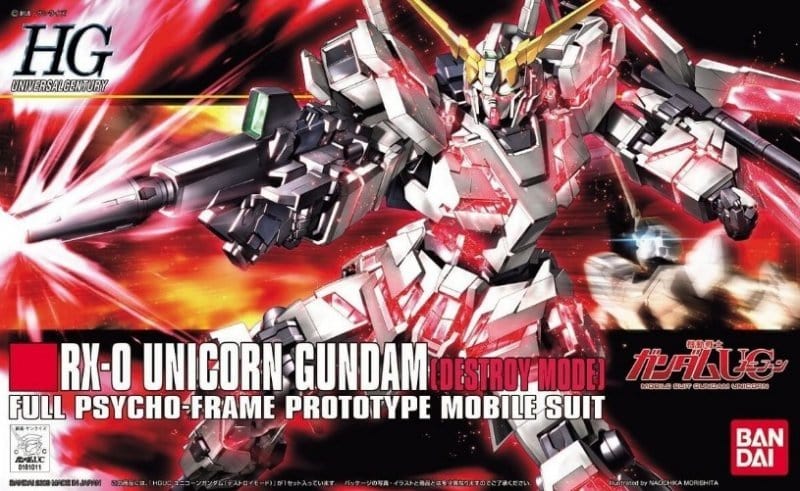 Bandai 5057399 1/144 HGUC RX-0 Unicorn Gundam Destroy Mode