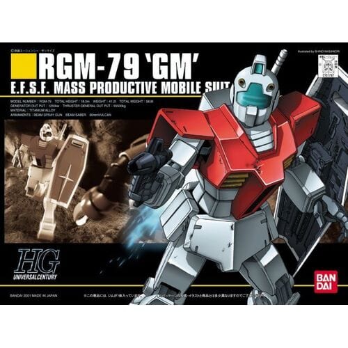 Bandai 5059248 HGUC 1/144 RGm-79 Gm Plastic Model Kit