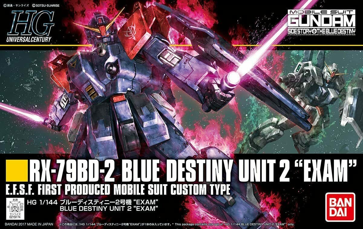 Bandai 5061823 HG 1/144 Blue Destiny Unit2 Exam Plastic Model Kit