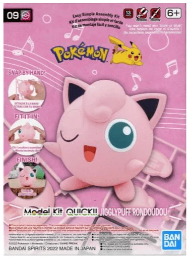 Bandai 5063380 Pokemon Quick Model Kit 09 Jigglypuff