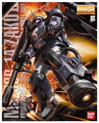 Bandai 5063572 MG 1/100 Zaku Ii Black Tri-Stars Ver. 2.0 Plastic Model Kit