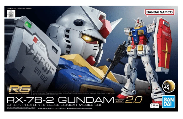 Bandai RG 1/144 RX-78-2 Gundam Ver. 2.0 Gundam Kit [5067155]