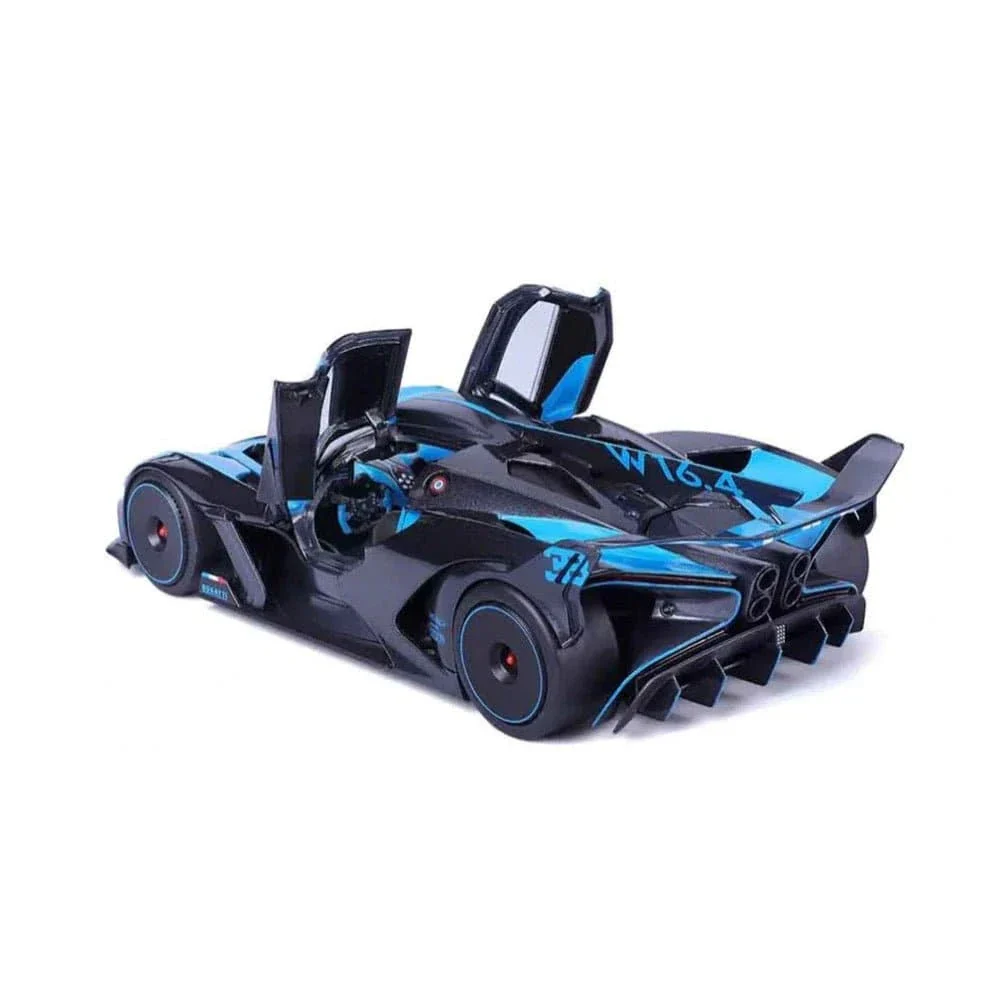Bburago 1/18 2022 Bugatti Bolide Blue & Black Diecast Model - Image 2