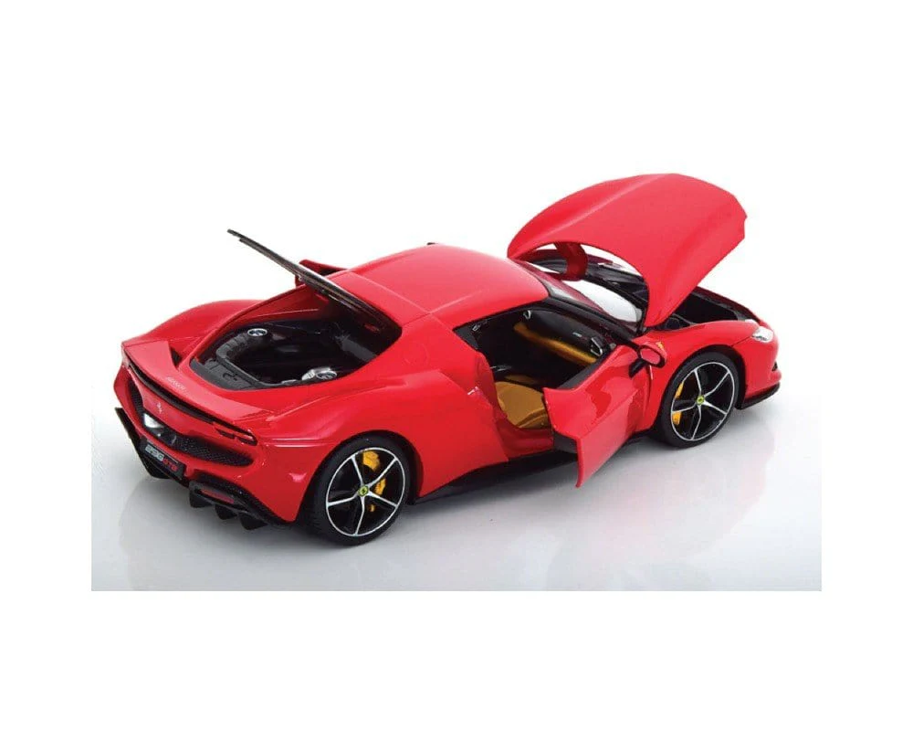 Bburago 1/18 2022 Ferrari 296 GTB - Rosso Corsa Diecast Model - Image 2