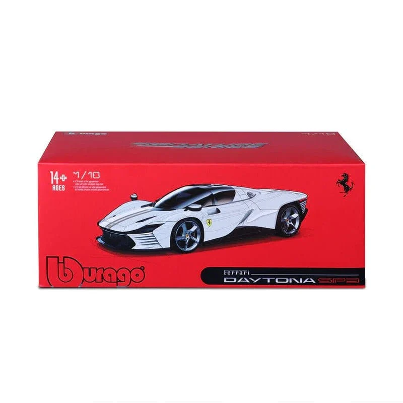 Bburago 1/18 2022 Ferrari Daytona SP3 White Diecast Model - Image 3