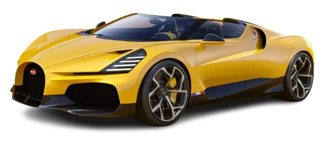 Bburago 1/18 2023 Bugatti W 16 Mistral Diecast Model