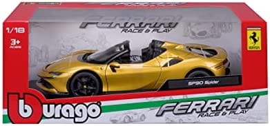 Bburago 1/18 R&P Ferrari SF-90 Stradale Spider Diecast Model