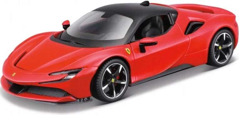 Bburago 1/24 R&P Ferrari SF-90 Stradale (Hybrid) - Red Diecast Model