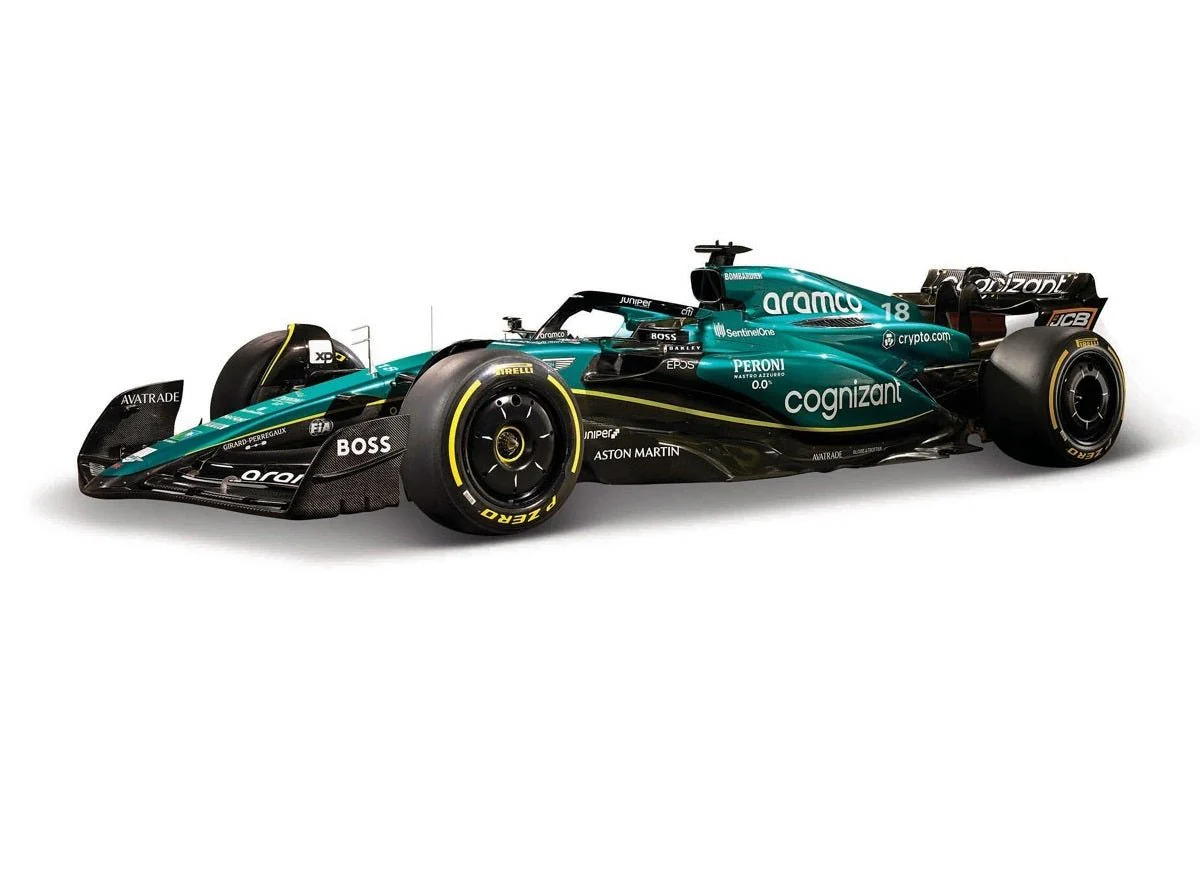 Bburago 1/43 2023 F-1 Aston Martin AMR23 #18 Stroll WB Diecast Model