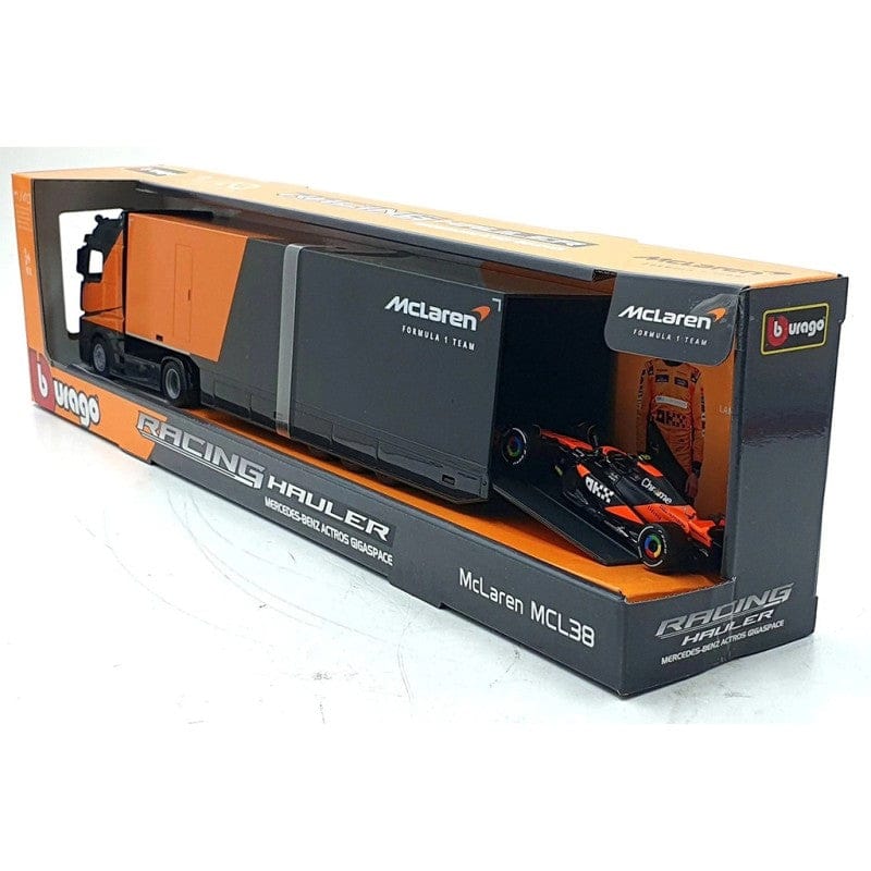 Bburago 1/43 2024 McLaren Transporter MCL 38 w /one F-1 car Diecast Model - Image 2