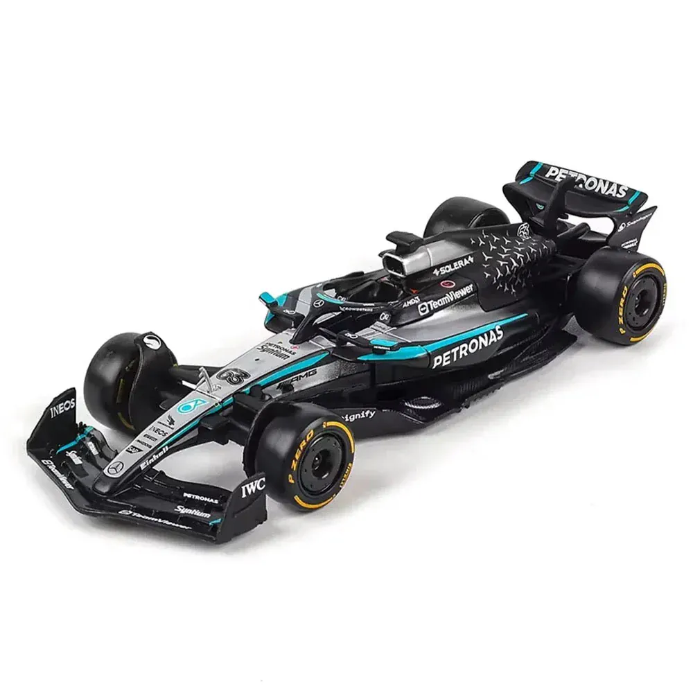 Bburago 1/64 2025 Mercedes-AMG F1 W16 #63 Russel Diecast Model - Image 2