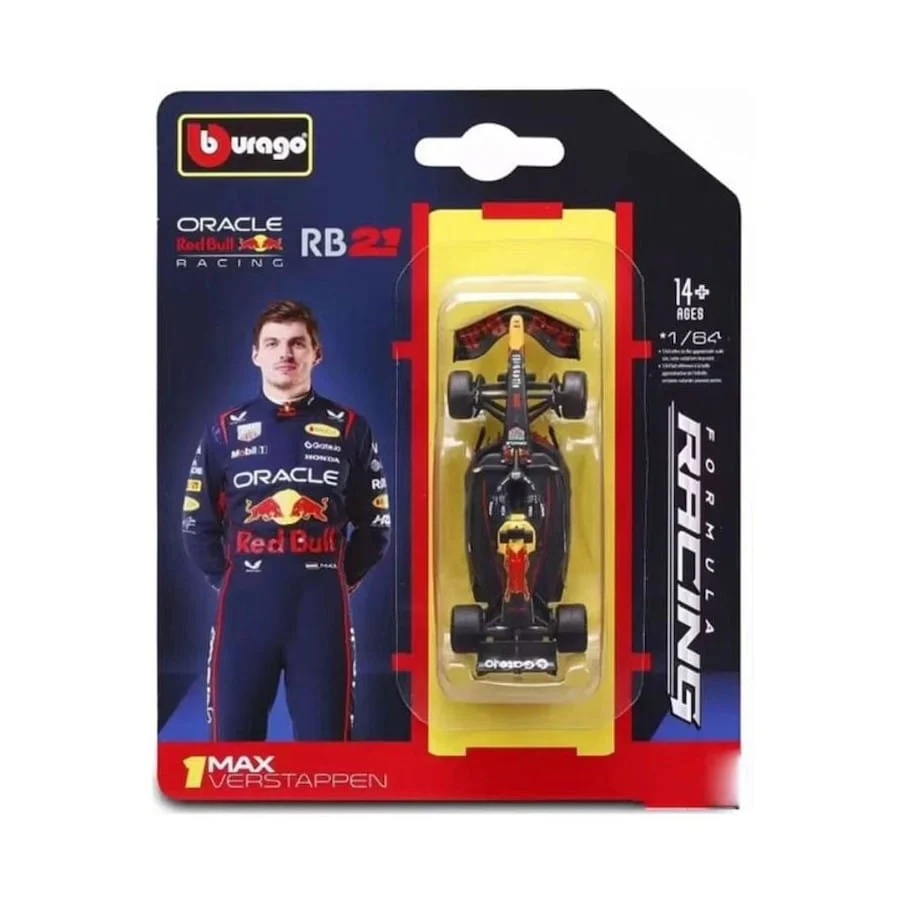 Bburago 1/64 2025 Red Bull F1 RB21 #1 Verstappen Diecast Model