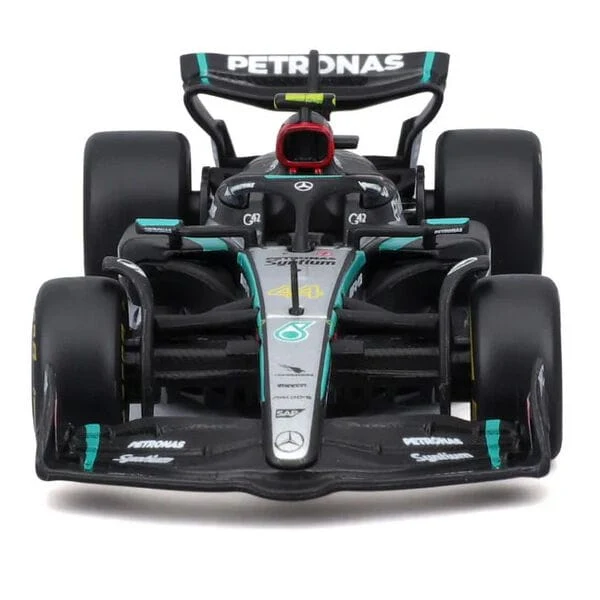 Bburago F1 1/43 without Helmet 2024 F-1 Mercedes-AMG W15 #44 Hamilton WB - Image 5