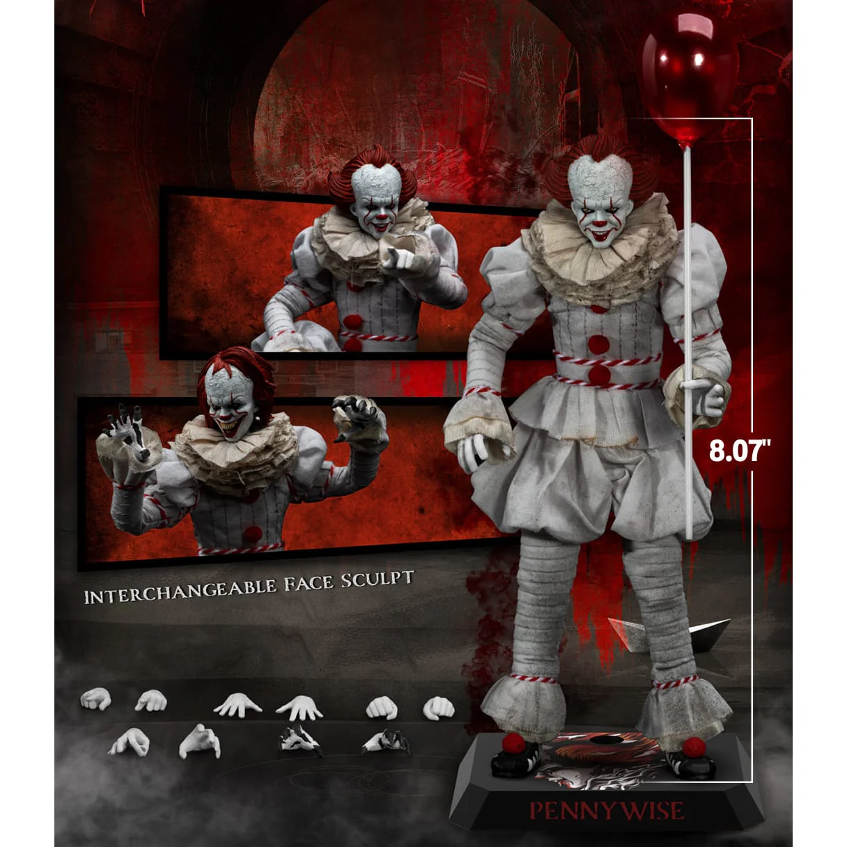 Beast Kingdom Dynamic Action Heroes IT Pennywise - Image 6