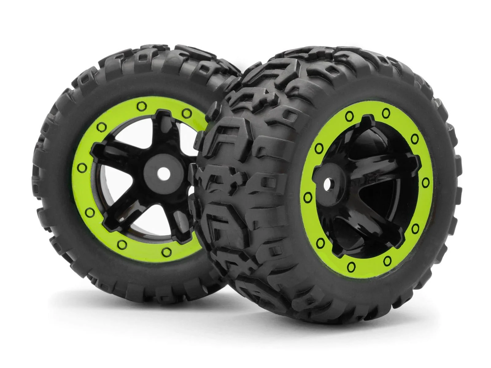 BlackZon 540038 Slyder Wheels Complete - Green (2pcs)