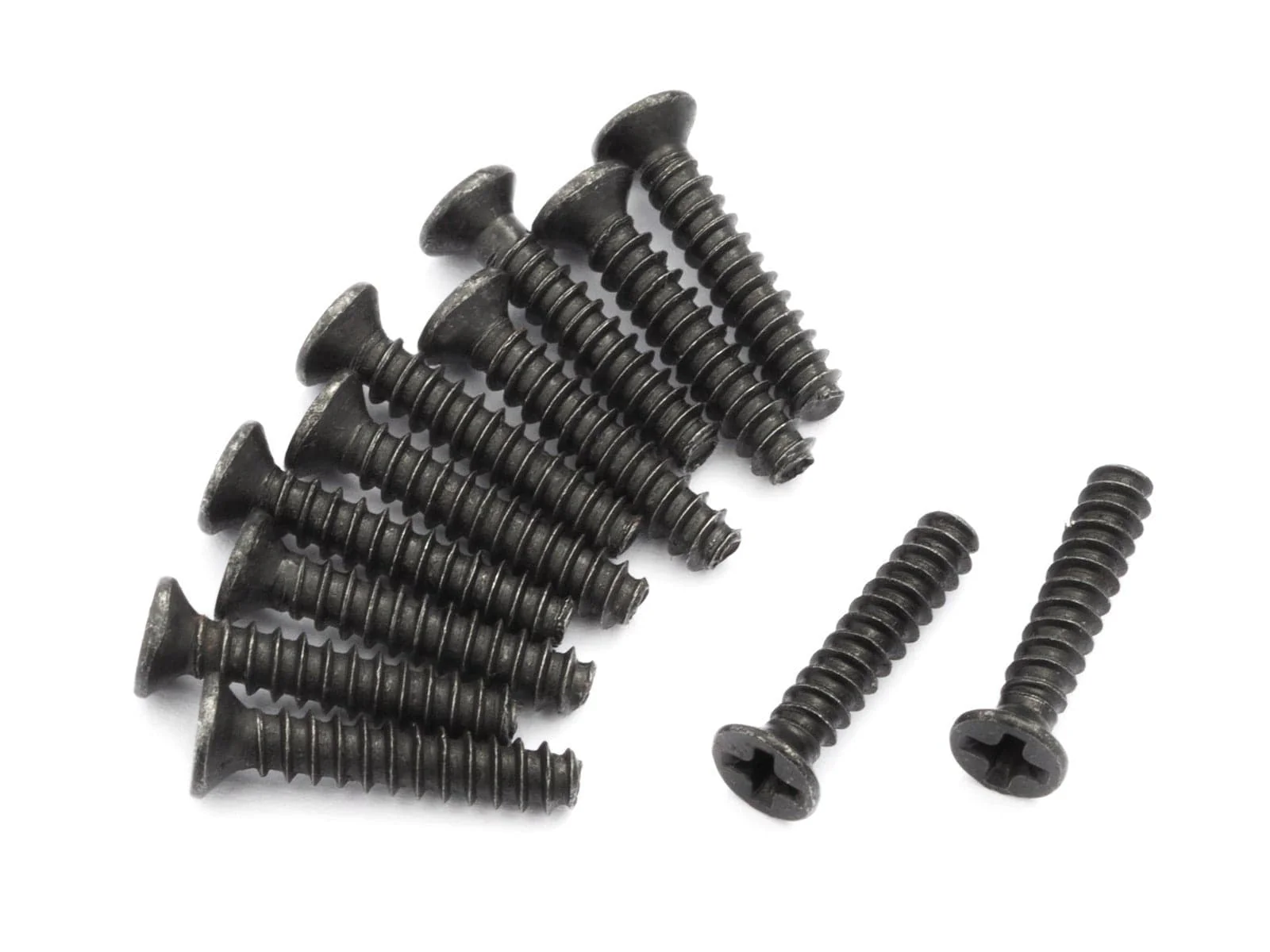 BlackZon 540056 Slyder Countersunk Self Tapping Screws 2.3x12mm (12pcs)