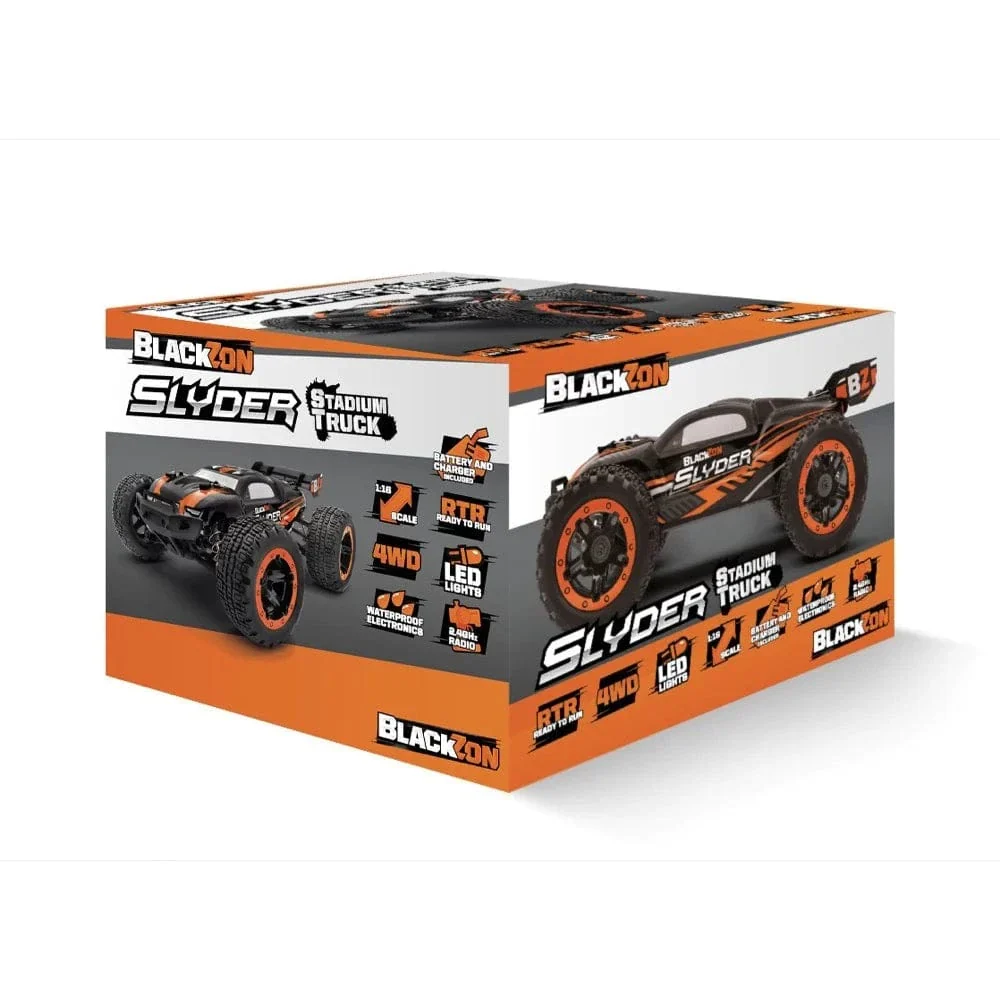 Blackzon Slyder ST 1/16 4WD Electric Stadium Truck - Orange - Image 5