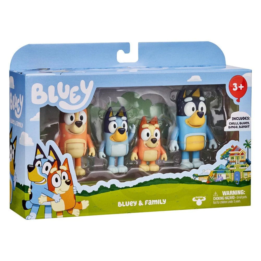 Bluey S11 Figure 4 Pack - Bluey & Family Assorted (1) - Image 2