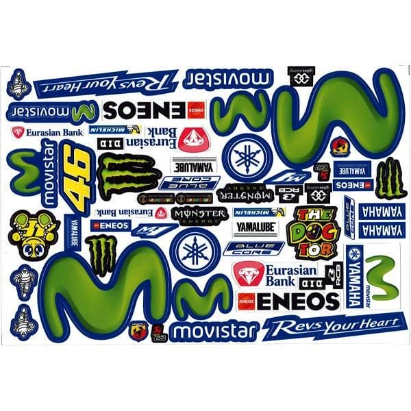 Bodyworx 1/8 Stickers Rossi 46**