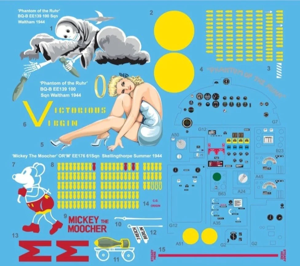 Border Model 1/32 Avro Lancaster B.MK1/III Nose w/Full Interior Plastic Model Kit - Image 3
