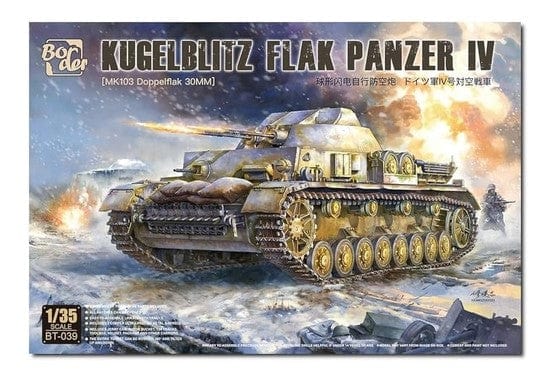 Border Model 1/35 Kugelblitz Flak Panzer IV (MK103 Doppelflak 30mm) Plastic Model Kit