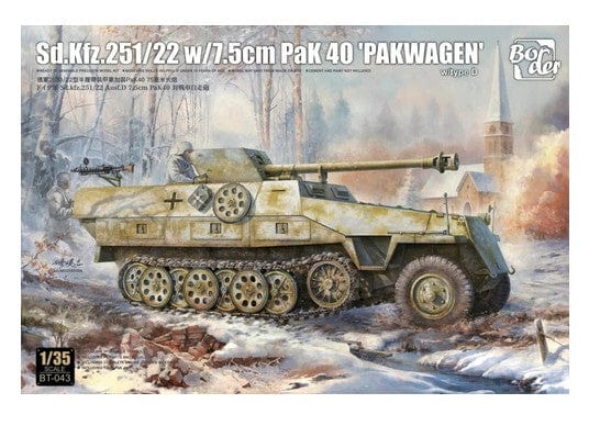 Border Model 1/35 Sd.Kfz.251/22 w 7.5cm PaK 40 Pakwagen Plastic Model Kit