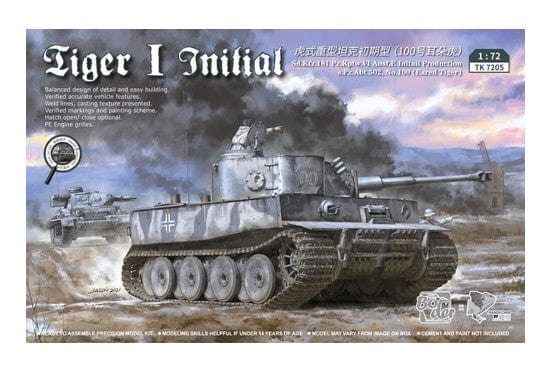 Border Model 1/72 Tiger I Initial Sd.Kfz.181 Pz.pfw.VI Ausf.E Plastic Model Kit