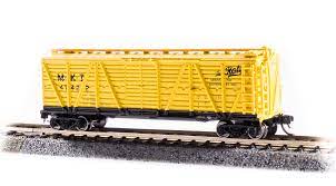 Broadway Limited 6591 N PRR K7 Stock Car No Sound 2-Pack - Ready to Run - Missouri-Kansas-Texas (yellow, black, The Katy Logo)**