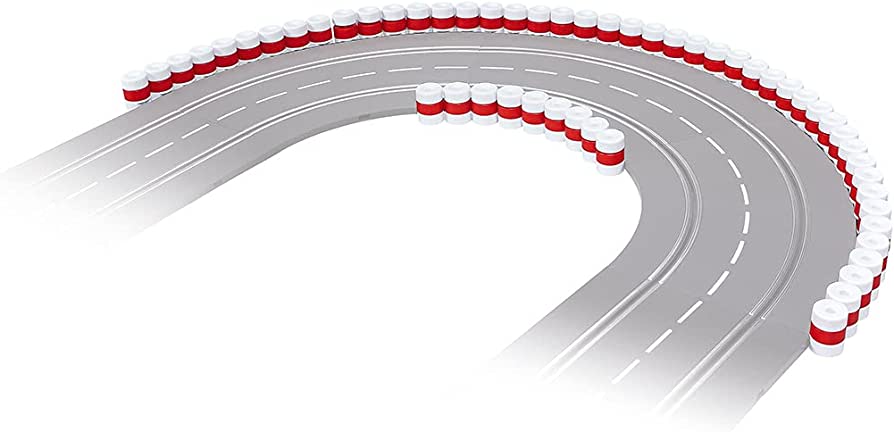 Carrera 21130 Evo/Digital Tire Wall 25cm Lengths (6pcs)