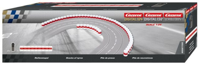 Carrera 21130 Evo/Digital Tire Wall 25cm Lengths (6pcs) - Image 2