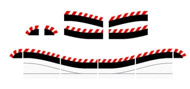 Carrera Digital- Shoulders for Digital Chicane (6pcs)** - Image 2