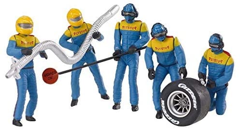 Carrera Evo/Digital 132 Pit Mechanics 5 Piece Set Blue**