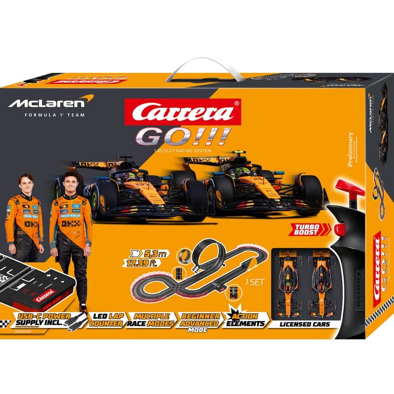 Carrera GO!!! McLaren Racing 5.3m Slot Car Starter Set