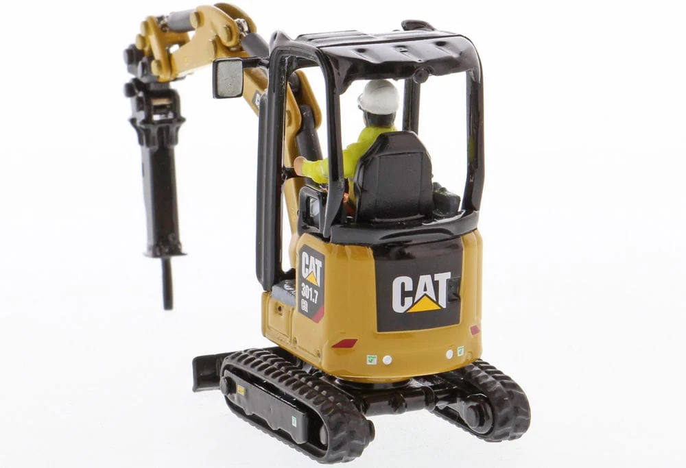 Cat 1/50 301.7 CR Mini Hydraulic Excavator High Line Diecast Model - Image 3