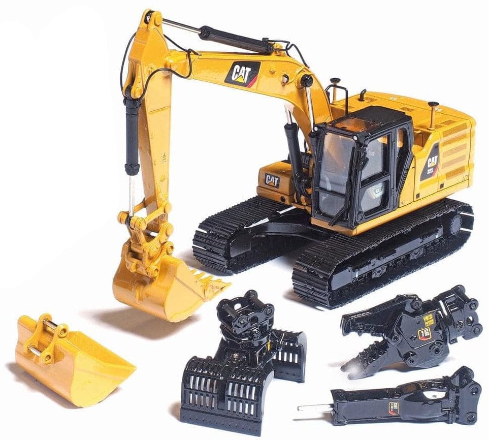 Cat 1/50 323 Hydraulic Excavator Work Tool High Line Diecast Model - Image 4