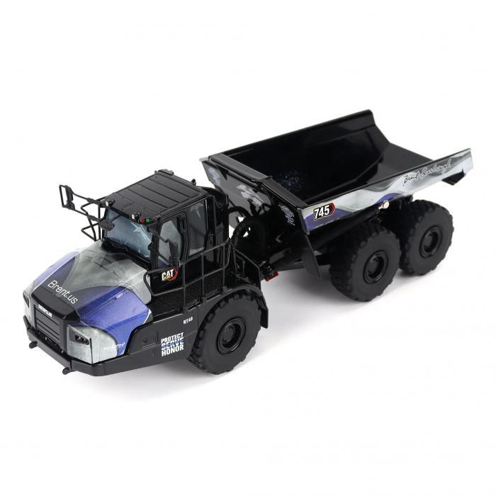 Cat 1/50 745 Articulated Truck Brent Scarbrough Livery Diecast Model