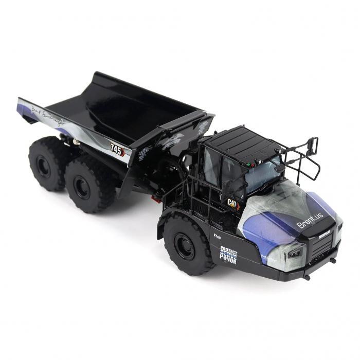 Cat 1/50 745 Articulated Truck Brent Scarbrough Livery Diecast Model - Image 2