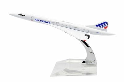 Concorde Diecast Model Plane - Air France (16cm)