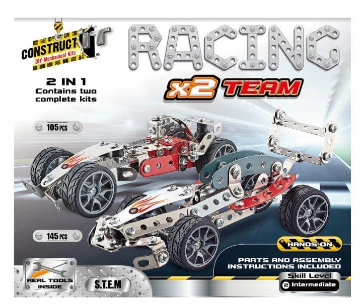 Construct It - Racing Car 2in1 - Metal Model Kit