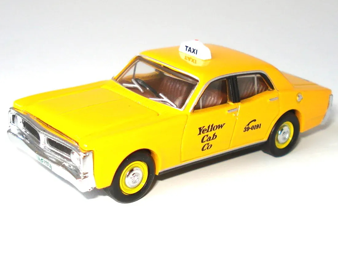 Cooee Classics 1/64 1971 FALCON XY YELLOW CABS TAXI