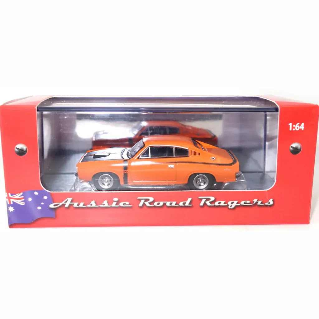 Cooee Classics 1/64 1972 E38 Valiant Charger Orange - Image 3