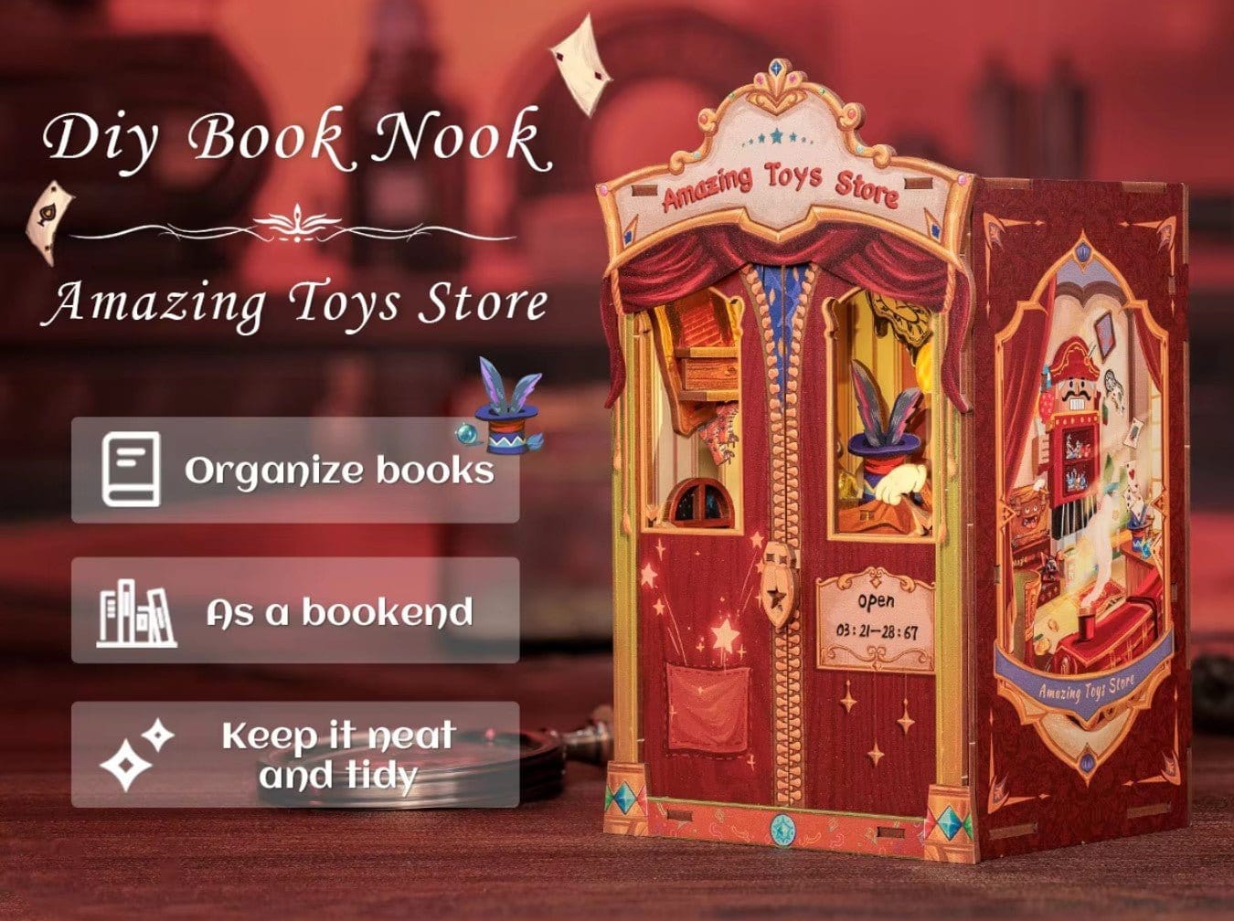 CUTEBEE DIY Book Nook - Amazing Toy Store Kit - Image 4