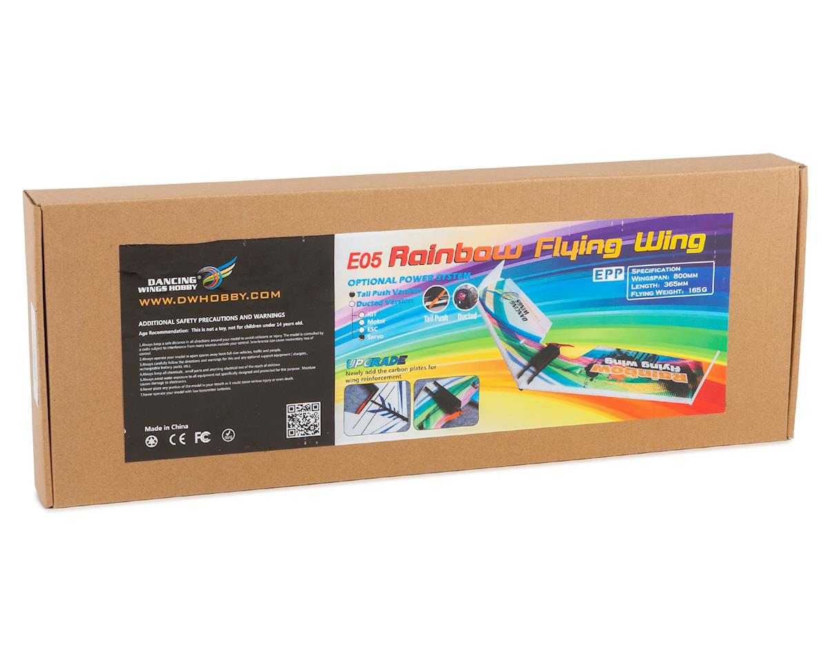 Dancing Wings 800mm Rainbow V2 Flying Wing Foam RC Plane Kit (Motor,ESC,Servos Included) - Image 4
